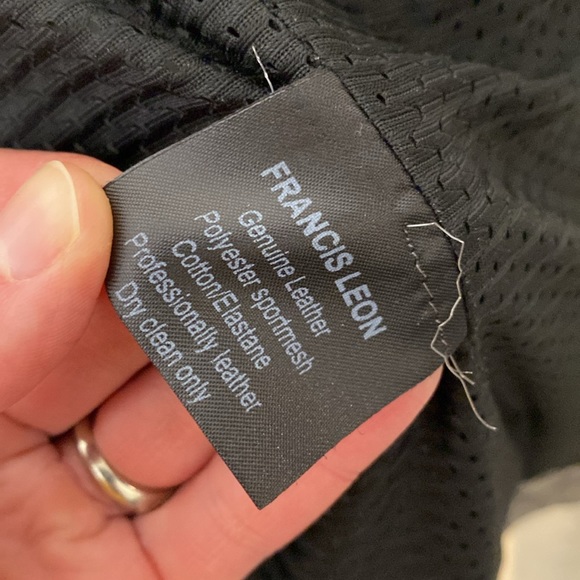 Francis Leon leather jacket grey and black size 1 - Picture 9 of 14